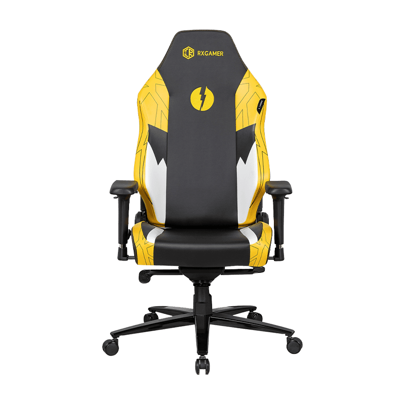 RXGAMER RX-2070-R-B Style inclinable avec appui-tête chaise de jeu en cuir pour ordinateur de course