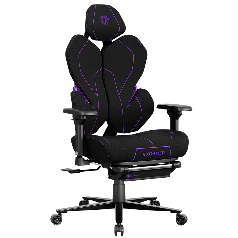 RXGAMER RX-K6-6301 conception ergonomique de chaise de jeu avec des pas confortables