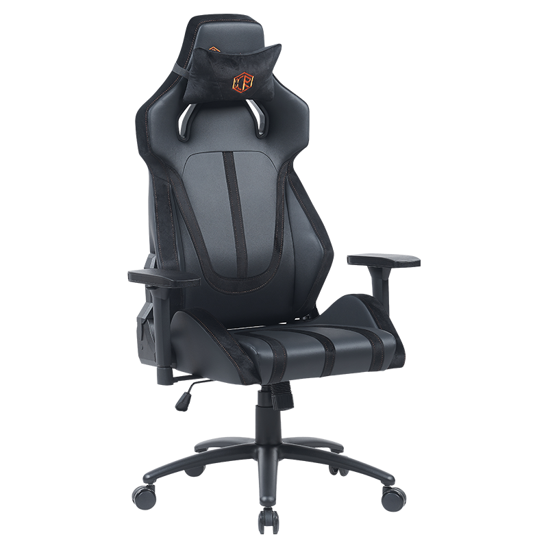 RXGAMER RX-2217 Chaise de jeu de bureau à roue silencieuse inclinable multifonctionnelle en PU