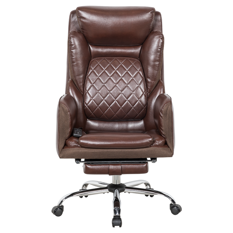 RXGAMER RX-9129 Chaise de bureau repose-pieds réglable avec massage et chauffage