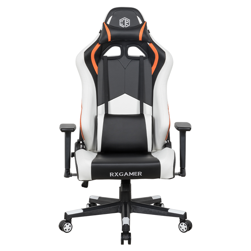 Chaise de jeu ergonomique RXGAMER RX-2251 avec roues de course silencieuses