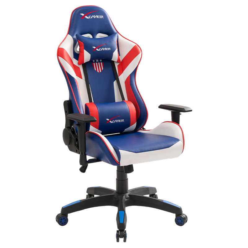 RXGAMER RX-2030 Chaise de jeu ergonomique lombaire et appui-tête réglables