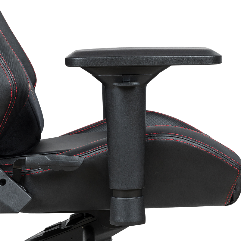 RXGAMER RX-2060 Chaise de jeu en tissu mélangé résistant à l'hydrolyse en PU noir