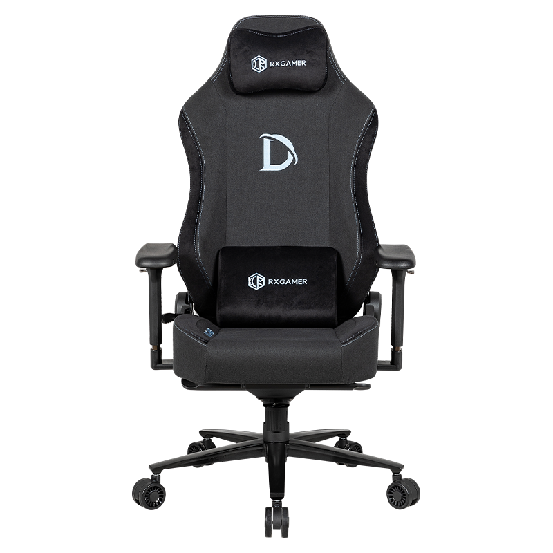 RXGAMER RX-2061-1 Chaise de jeu réglable avec accoudoir multifonctionnel noir