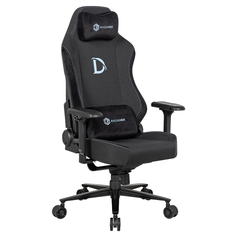 RXGAMER RX-2061-1 Chaise de jeu réglable avec accoudoir multifonctionnel noir