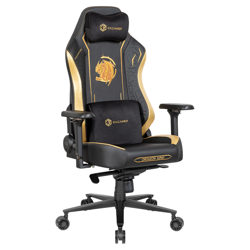 RXGAMER RX-2061 Dragon broderie appui-tête magnétique chaise de jeu inclinable