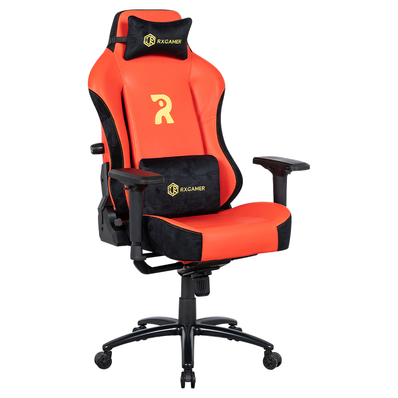 RXGAMER RX-2063 Red Glare 4D Fauteuil de jeu à réglage lombaire avec accoudoirs