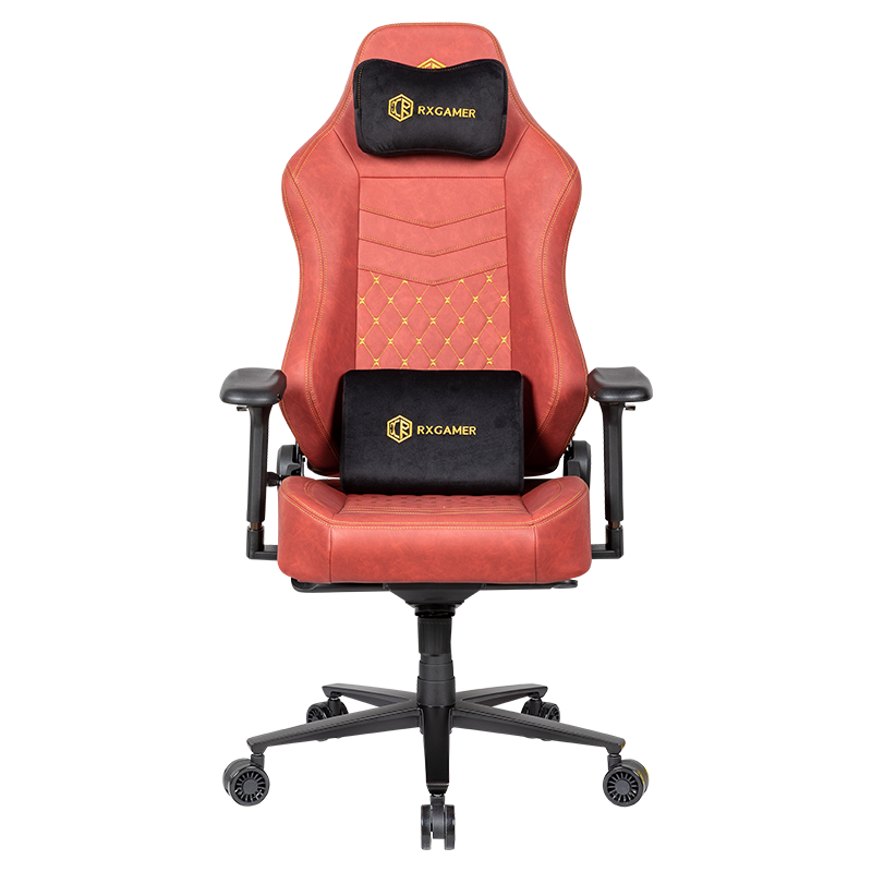 RXGAMER RX-2069 Chaise de jeu réglable avec appui-tête magnétique rouge
