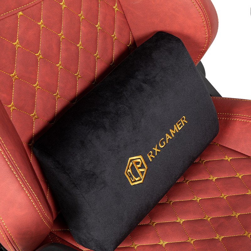 RXGAMER RX-2069 Chaise de jeu réglable avec appui-tête magnétique rouge